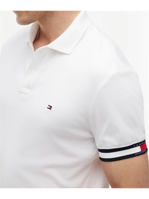 Polo slim fit in maglia di cotone fluido Tommy Hilfiger | MW0MW42743YBR.YBR